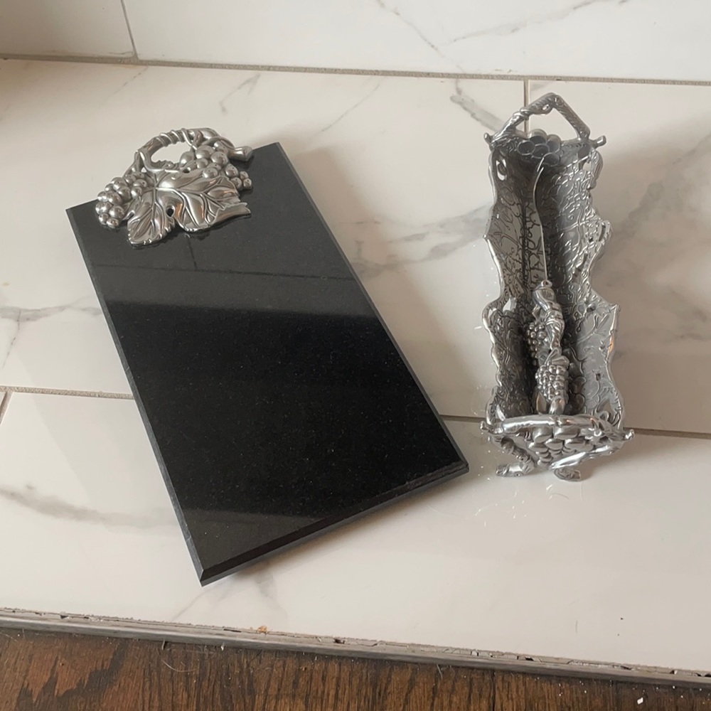 Arthur court marble cheese tray